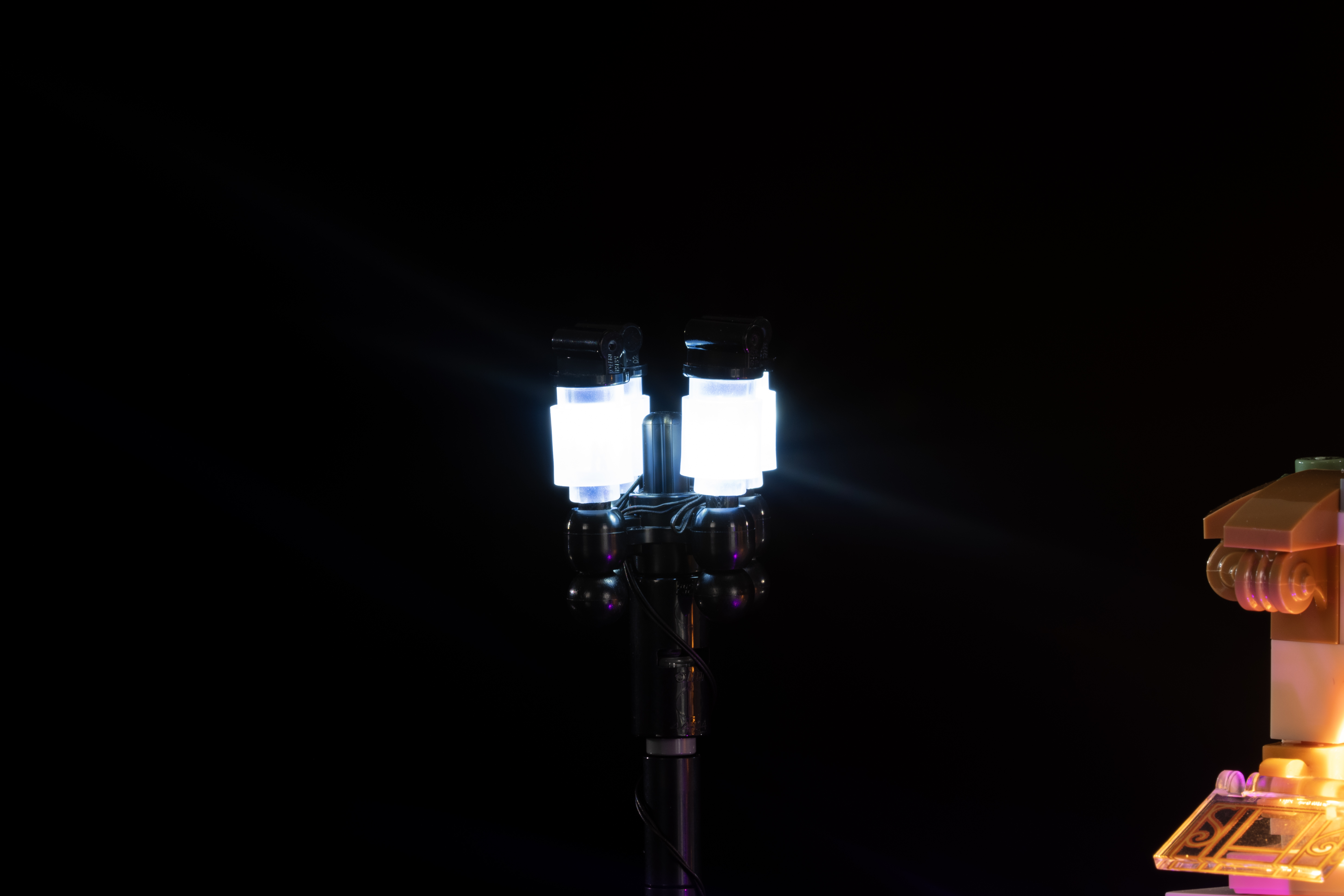 乐高10362法式咖啡厅适配灯光组件